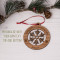 Wooden Christmas Tree Bauble - Snowflake