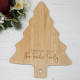 Christmas Tree Chopping Board - Family Name