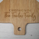 Christmas Tree Chopping Board - Family Name
