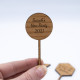 Wooden Shape Cupcake Toppers