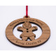 Wooden Christmas Tree Bauble - Gingerbread Lady