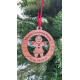 Wooden Christmas Tree Bauble - Gingerbread Lady