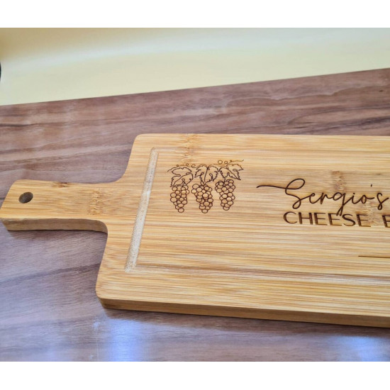 Personalised Engraved Wooden Cheese Board The Happy Gift Makers