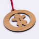 Wooden Christmas Tree Bauble - Gingerbread Lady