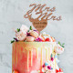 Wooden Wedding Cake Topper -  Mrs & Mrs