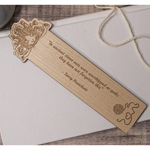 Wooden Cat Bookmark Wooden Cat Bookmark