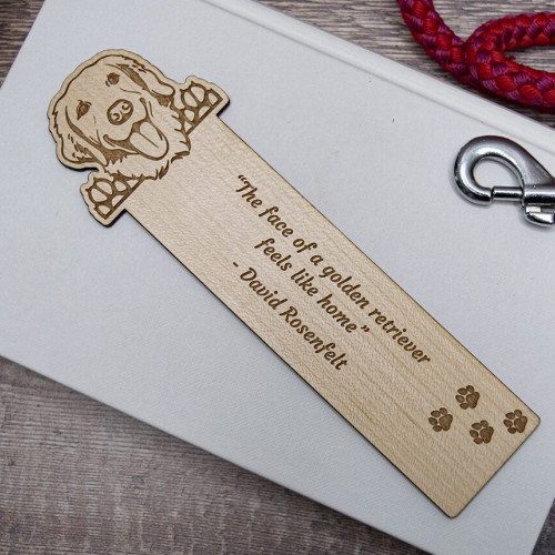 Wooden Golden Retriever Bookmark Wooden Golden Retriever Bookmark