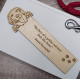 Wooden Golden Retriever Bookmark