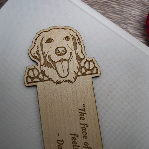Wooden Golden Retriever Bookmark Wooden Golden Retriever Bookmark