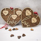 Wooden Hanging Heart Ornament