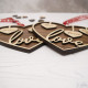 Wooden Hanging Heart Ornament