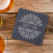 Engraved Slate Sunflower Coaster