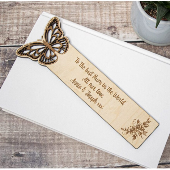 Wooden Butterfly Bookmark Wooden Butterfly Bookmark
