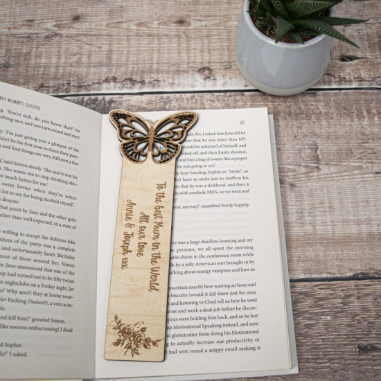 Wooden Butterfly Bookmark Wooden Butterfly Bookmark