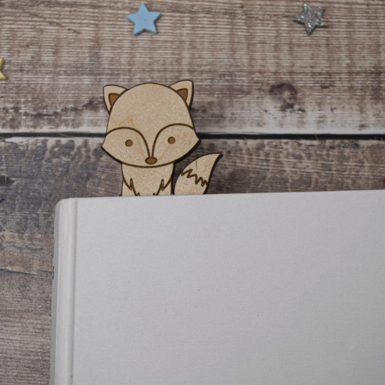 Wooden Fox Bookmark