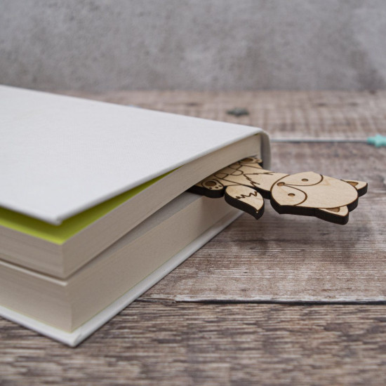 Wooden Fox Bookmark