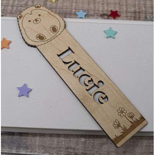 Wooden Hedgehog Bookmark