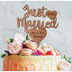 Wooden Wedding Cake Topper - Just Married