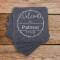 Set of 4 Slate Family Bar Coasters
