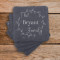 Set of 4 Slate Family Bar Coasters