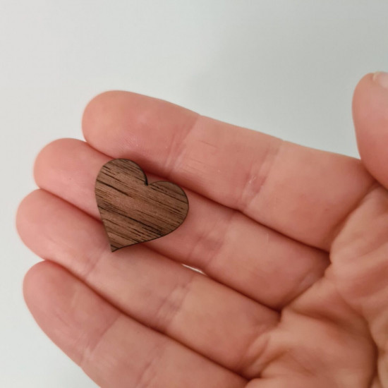 Wooden Hearts Table Confetti
