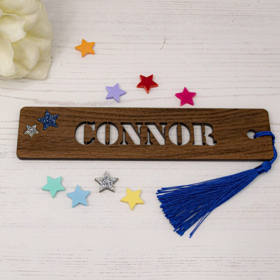 Wooden Name Bookmark - Walnut