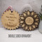 Wooden Hanging Flower Ornament
