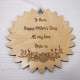 Wooden Hanging Flower Ornament