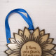 Wooden Hanging Flower Ornament