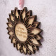 Wooden Hanging Flower Ornament