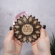 Wooden Hanging Flower Ornament