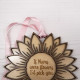 Wooden Hanging Flower Ornament
