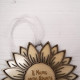 Wooden Hanging Flower Ornament