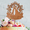 Wooden Wedding Cake Topper -  Bride and Groom Silhouette
